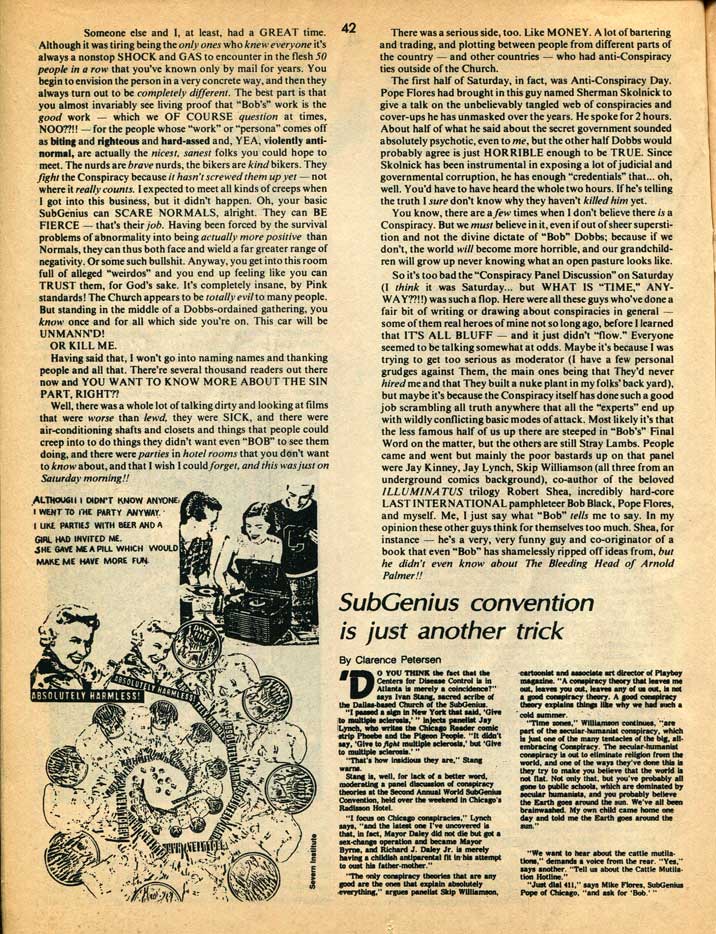 SubGenius World Convention 1982